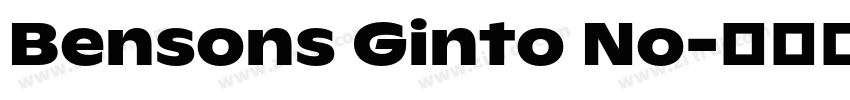 Bensons Ginto No字体转换 Bensons Ginto No字体转换